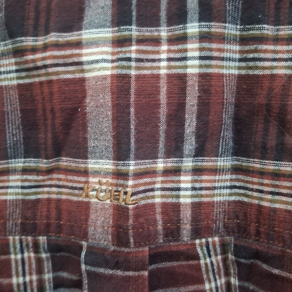 Kuhl Red Plaid Casual Button Down Shirt - Picture 5 of 5